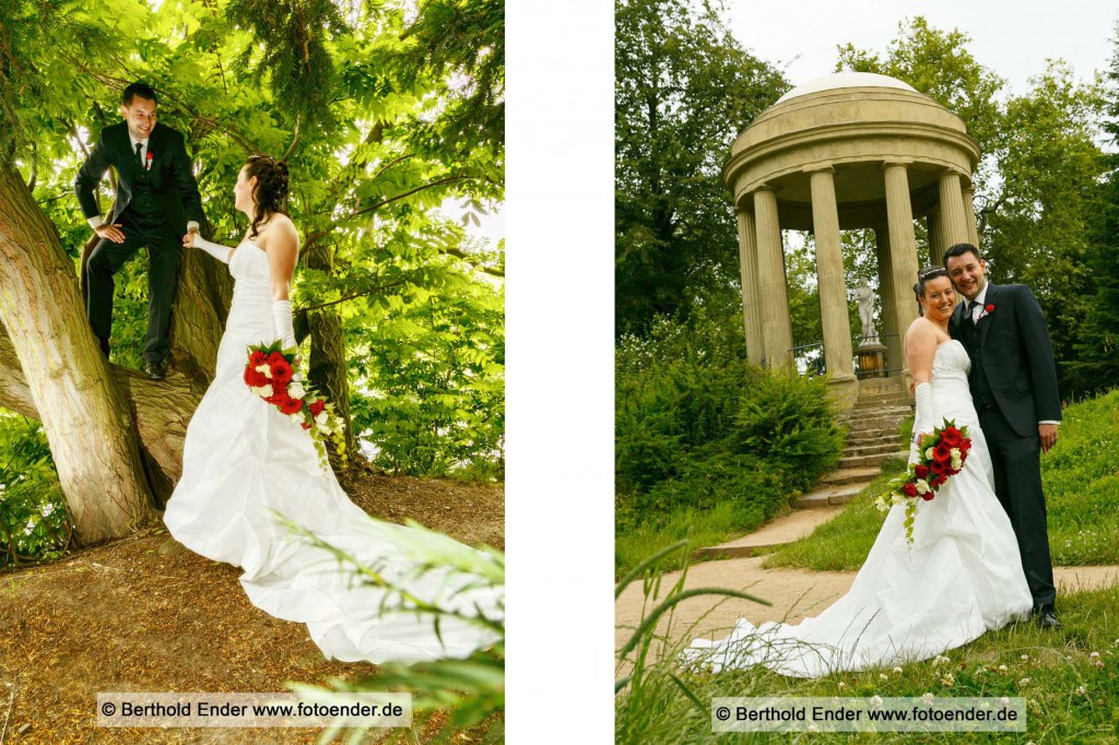 Brautpaarfotos im Wörlitzer Park, Fotostudio Ender