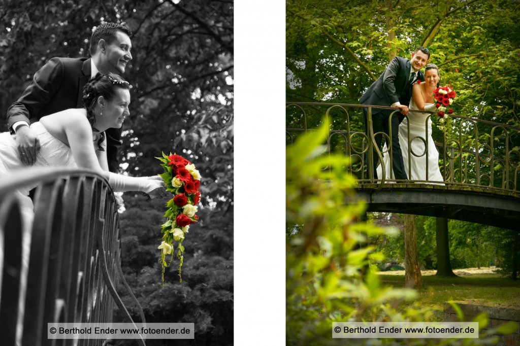 Hochzeitsfotos im Wörlitzer Park, Fotostudio Ender