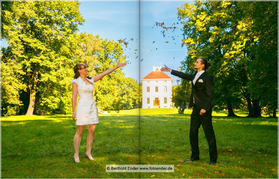 Hochzeitsfotos im Luisium - Echtfotobuch - Fotostudio Ender, Oranienbaum-Wörlitz