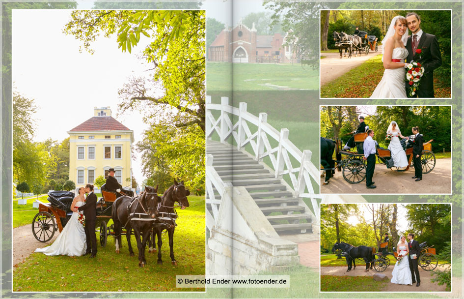 Hochzeitsfotos im Luisium - Echtfotobuch - Fotostudio Ender, Oranienbaum-Wörlitz