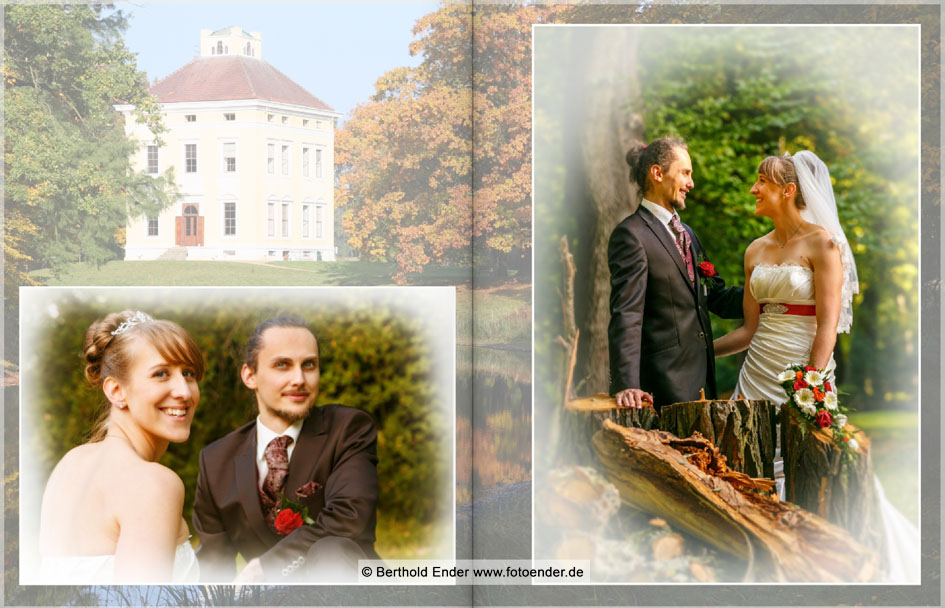 Hochzeitsfotos im Luisium - Echtfotobuch - Fotostudio Ender, Oranienbaum-Wörlitz
