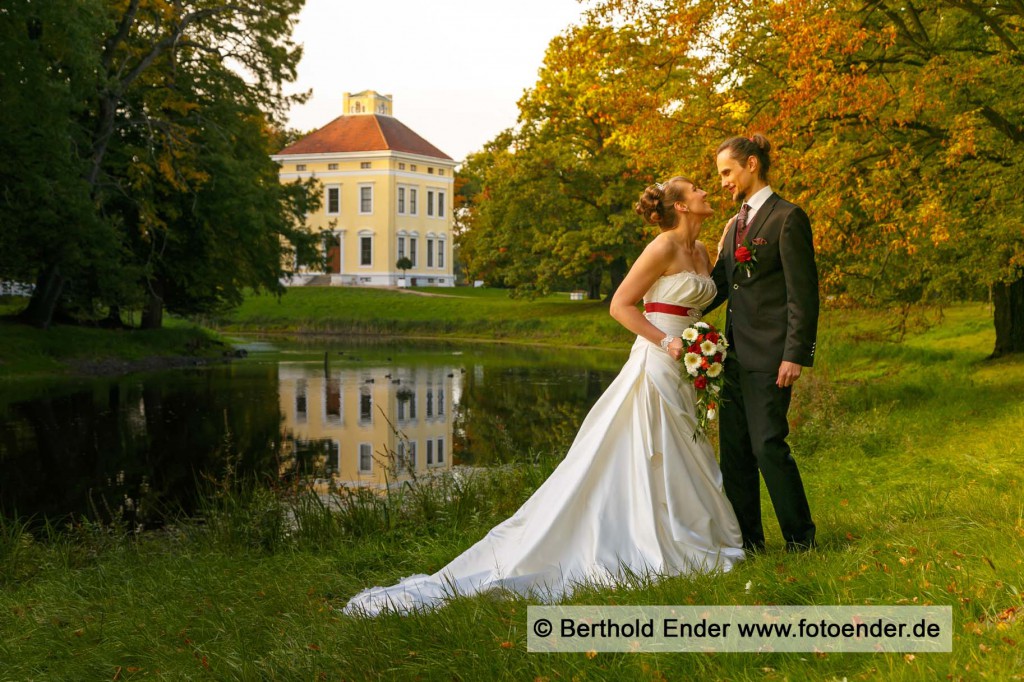 Hochzeitsfotos im Luisium bei Dessau-Roßlau: Fotostudio Ender