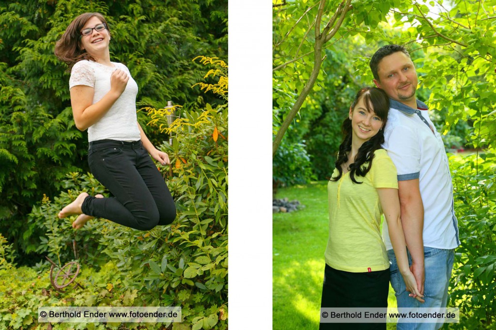 Fotoshooting im Garten von Foto-Ender in Oranienbaum