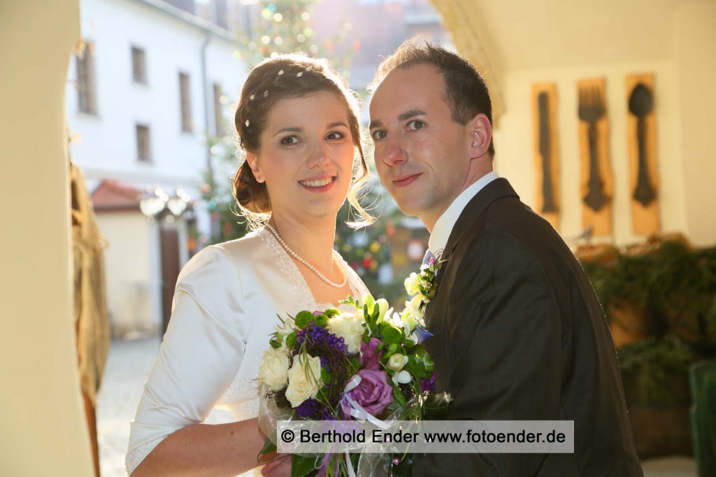Hochzeitsfotos in der  Altstadt von Lutherstadt Wittenberg: Fotostudio Ender