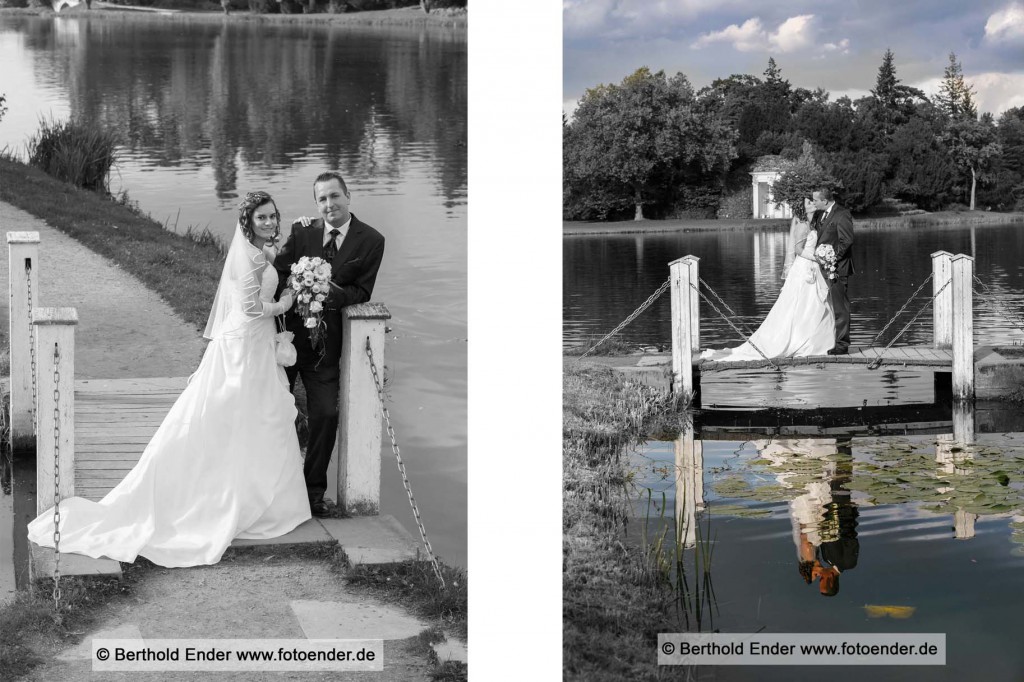 Brautpaar Shooting im Wörlitzer Park: Hochzeitsfotograf Berthold Ender