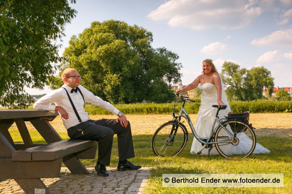 Hochzeitsfotos an der Elbe bei Coswig