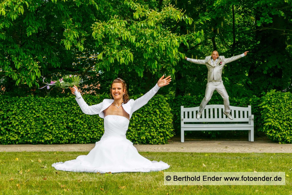 Brautpaarfotos im Barockpark Oranienbaum