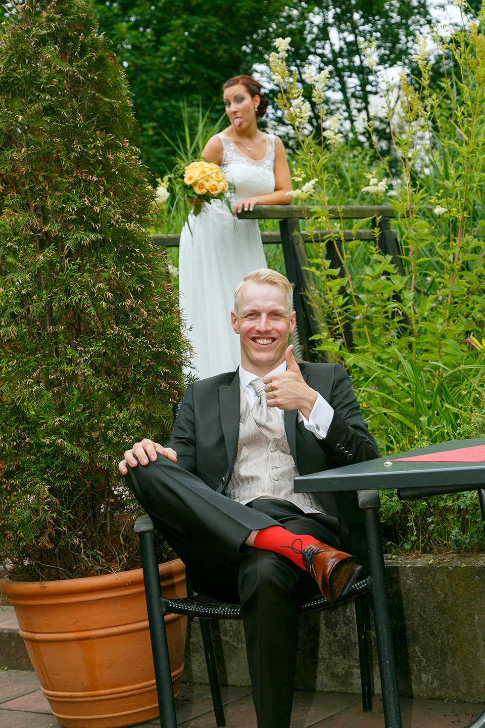 Brautpaar Fotoshooting im Country Park-Hotel Brehna - Fotostudio Ender