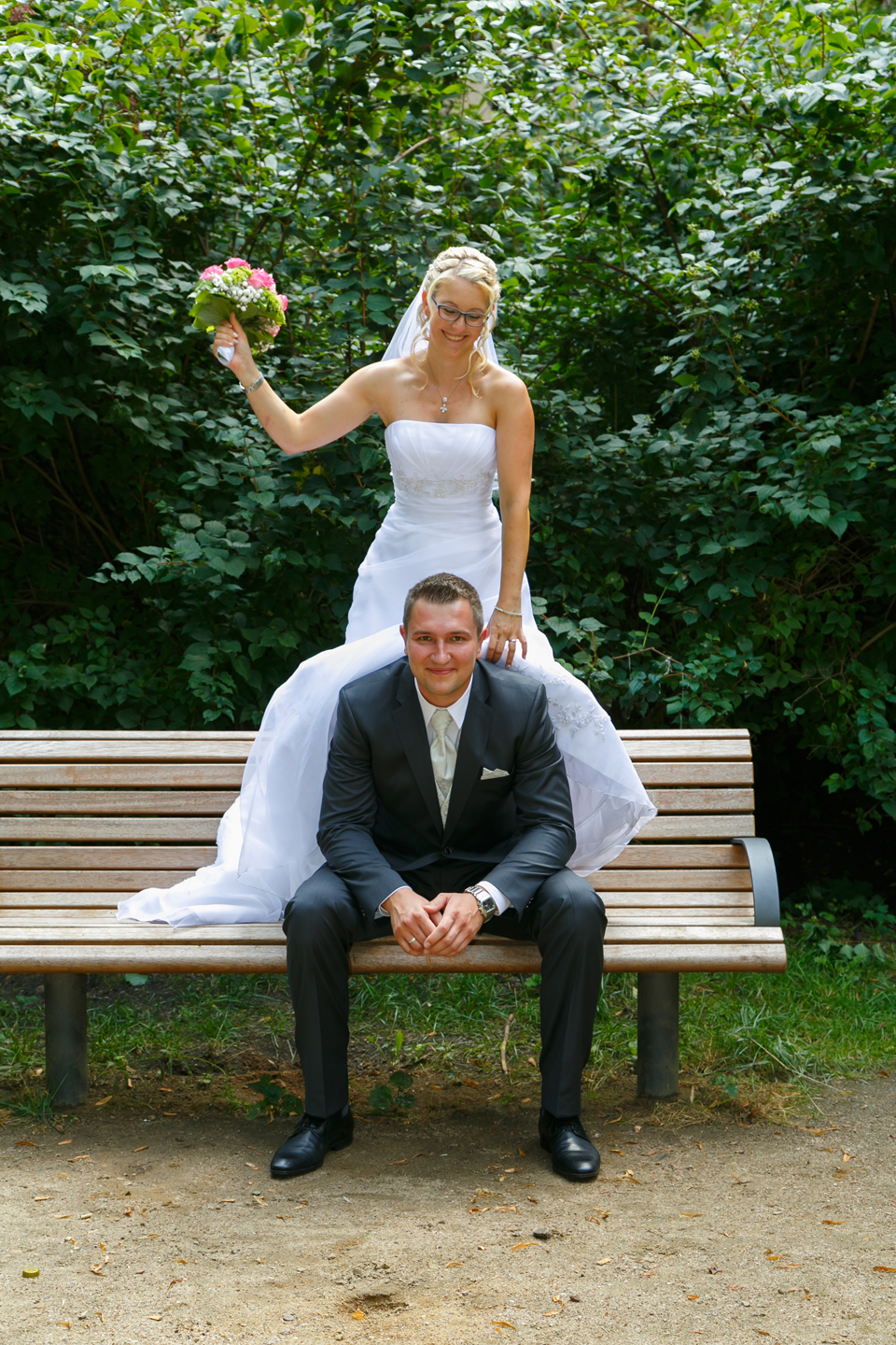 Hochzeitsfotos im Schlosspark Köthen - Fotostudio-Ender