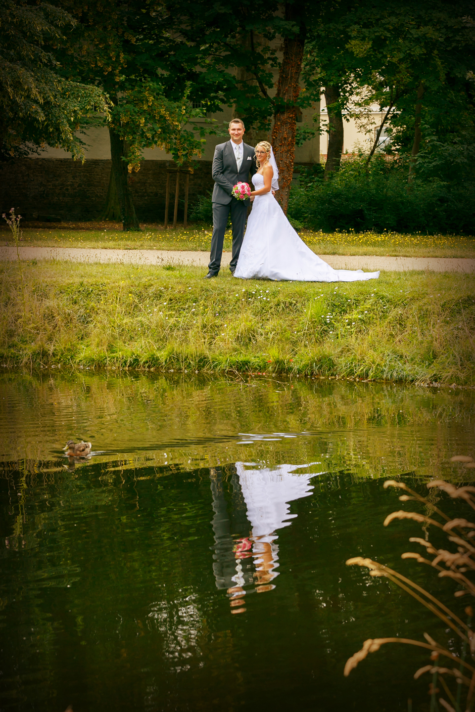 Hochzeitsfotos im Schlosspark Köthen - Fotostudio-Ender