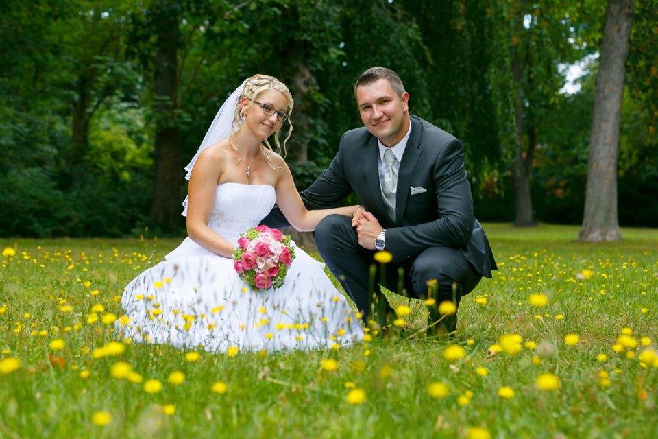 Hochzeitsfotos im Schlosspark Köthen - Fotostudio-Ender