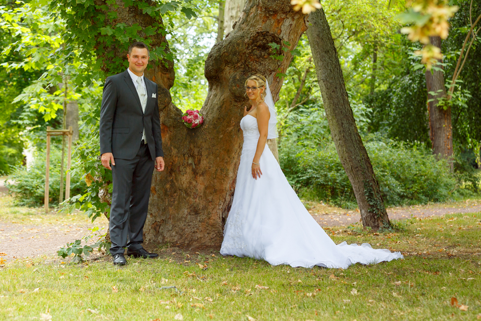 Hochzeitsfotos im Schlosspark Köthen - Fotostudio-Ender