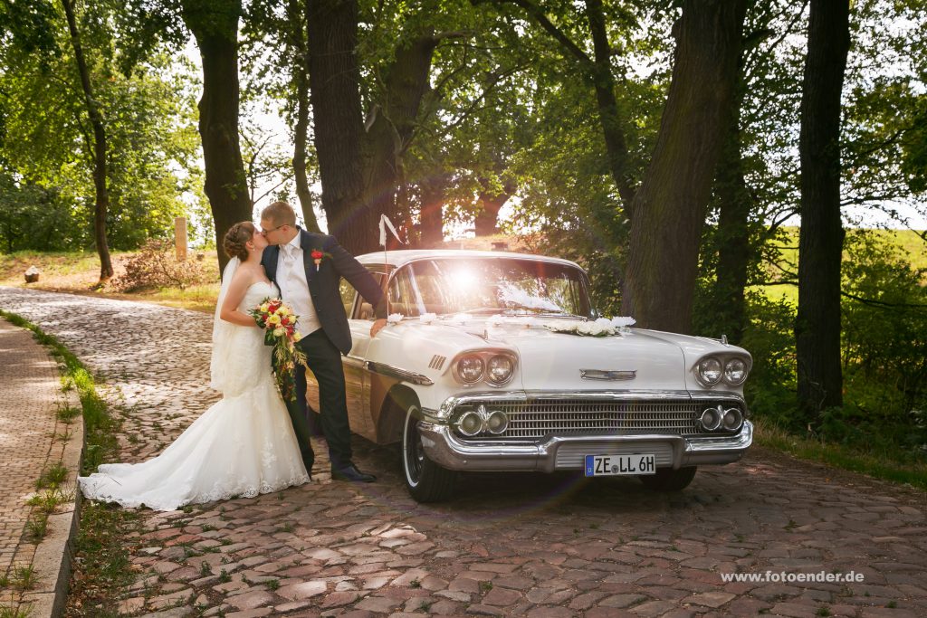 Brautauto Fotoshooting in Wörlitz