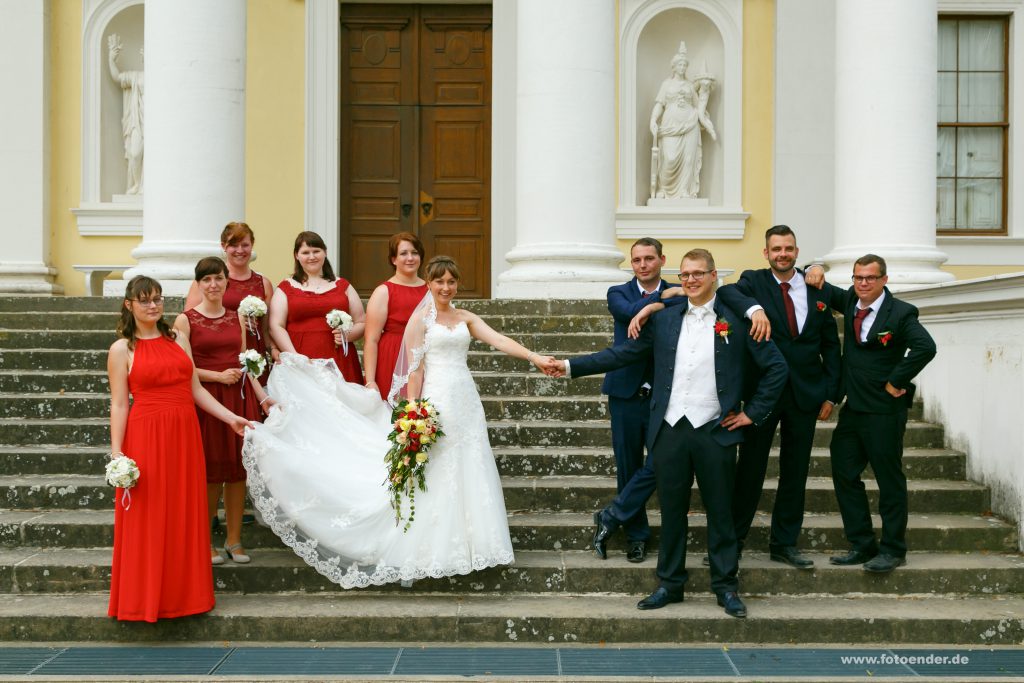 Gruppenfotos im Wörlitzer Park