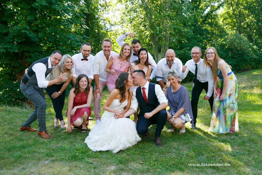 Gruppenfotos im Herrenhaus Möckern