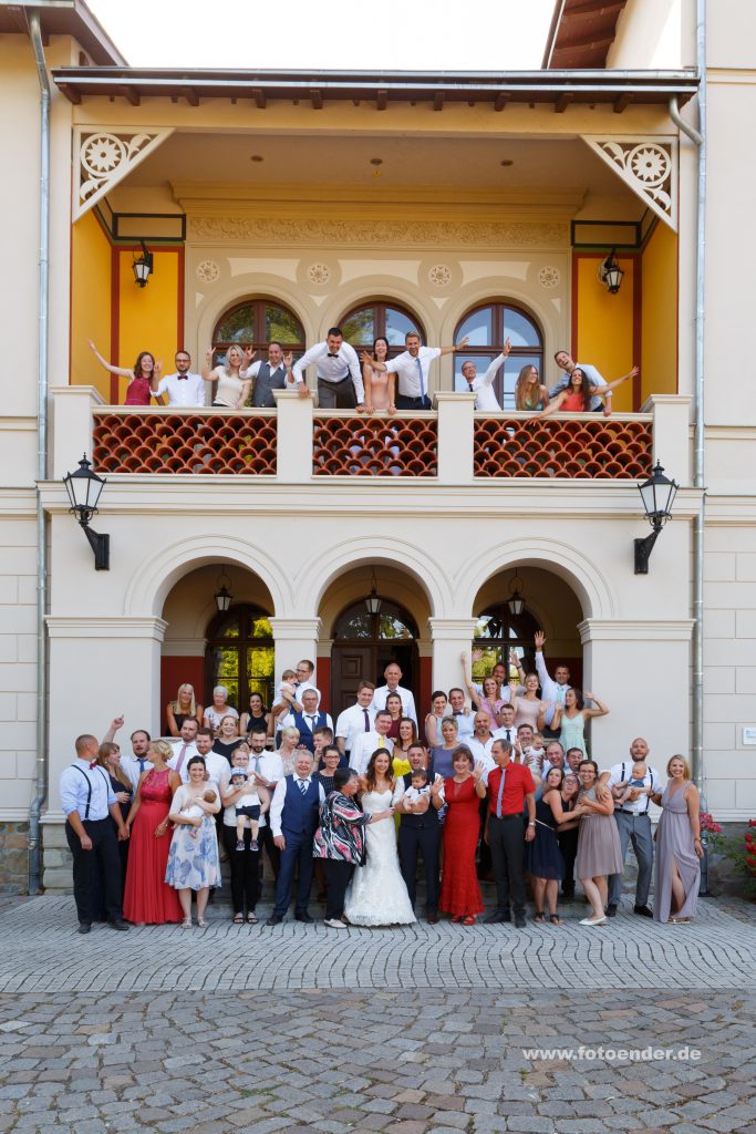 Gruppenfotos im Herrenhaus Möckern