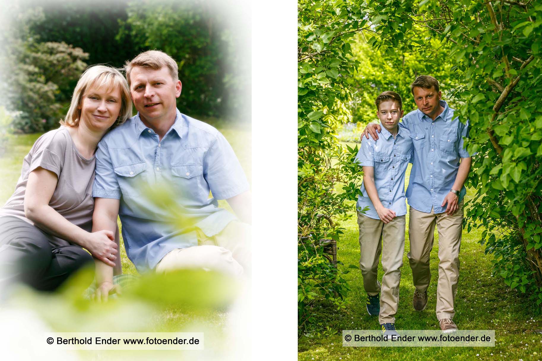 Familienfotos im Freilichtstudio von Foto-Ender in Oranienbaum