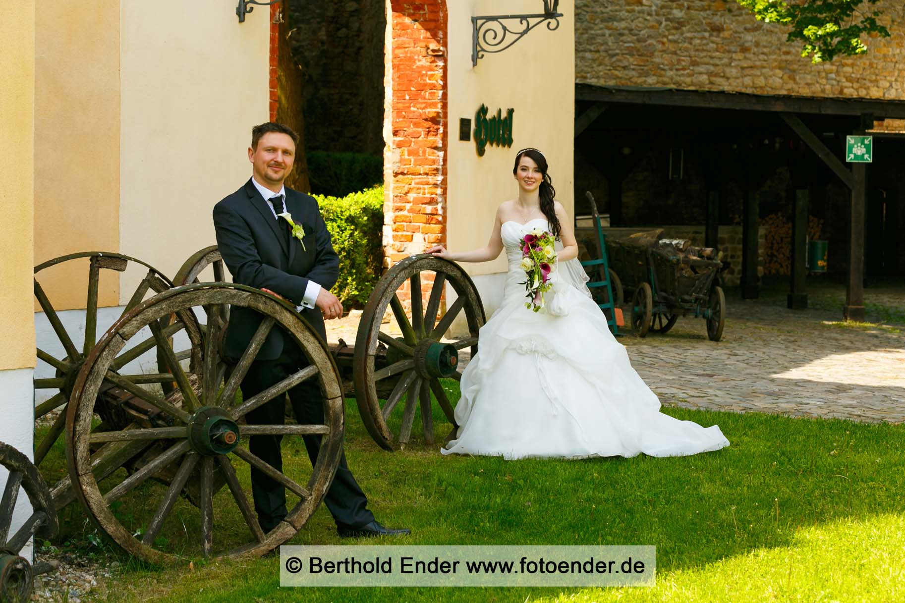Hochzeitsbilder auf der Wasserburg in Gommern