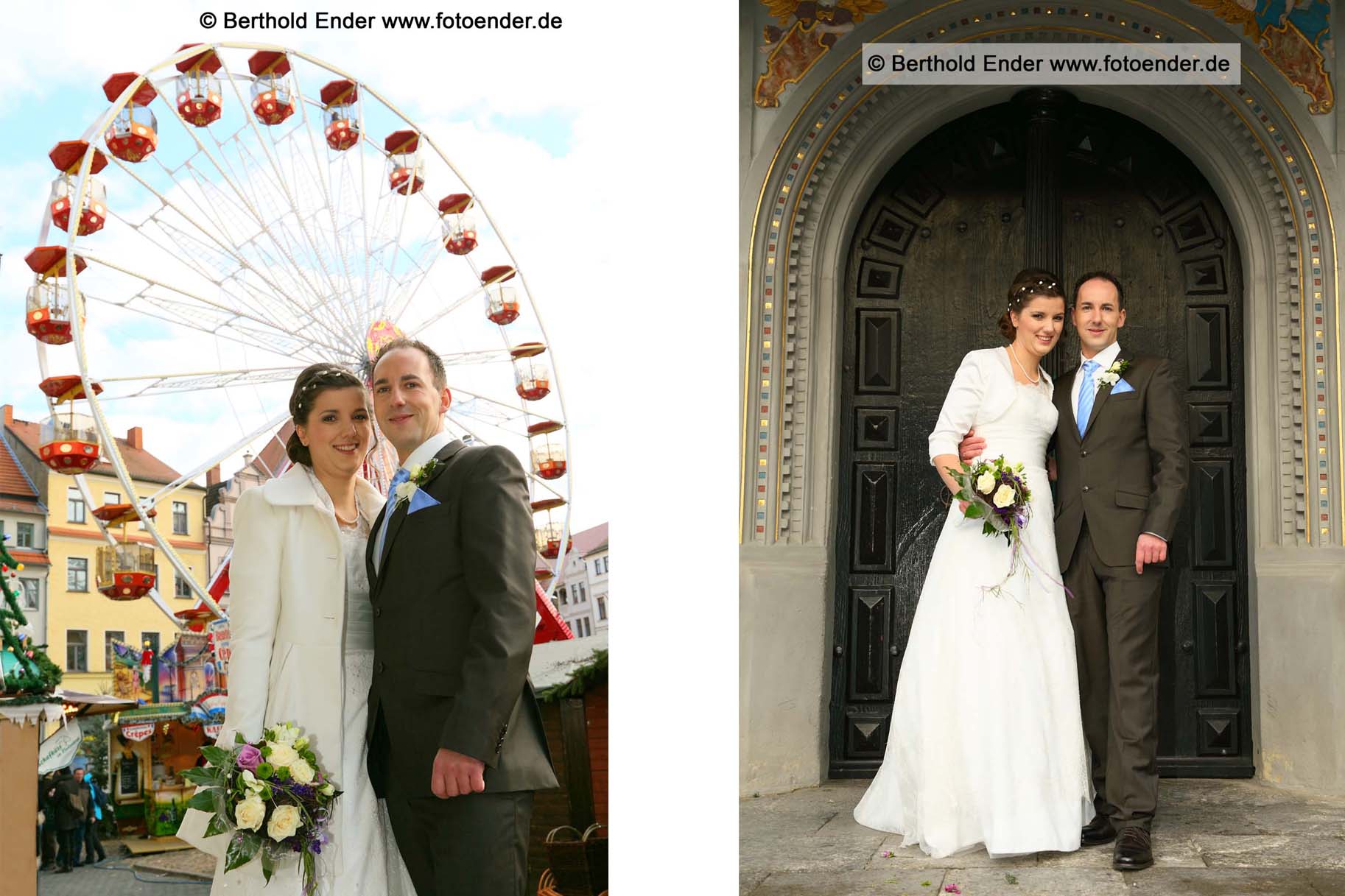 Hochzeitsfotos in der Altstadt von Lutherstadt Wittenberg: Fotostudio Ender
