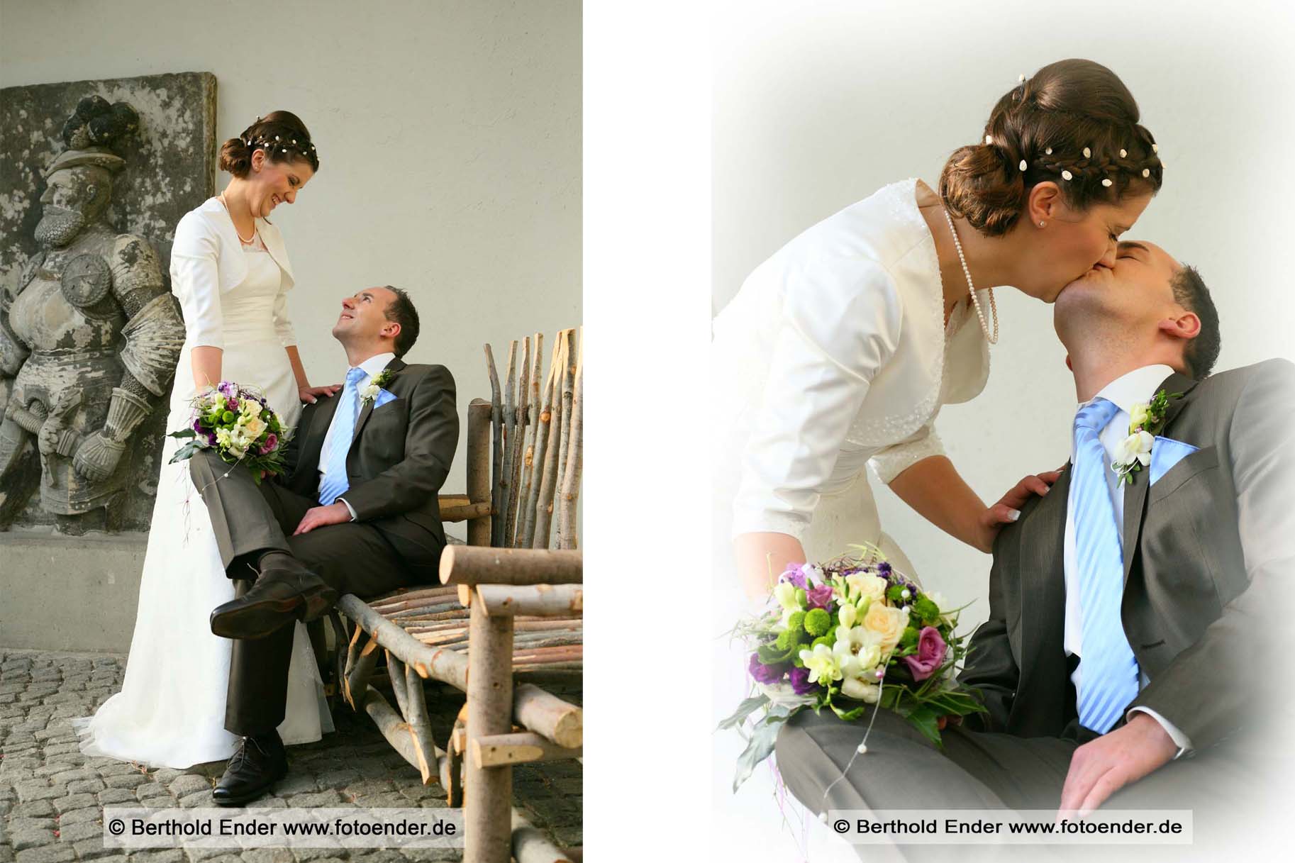 Hochzeitsfotos in der Altstadt von Lutherstadt Wittenberg: Fotostudio Ender